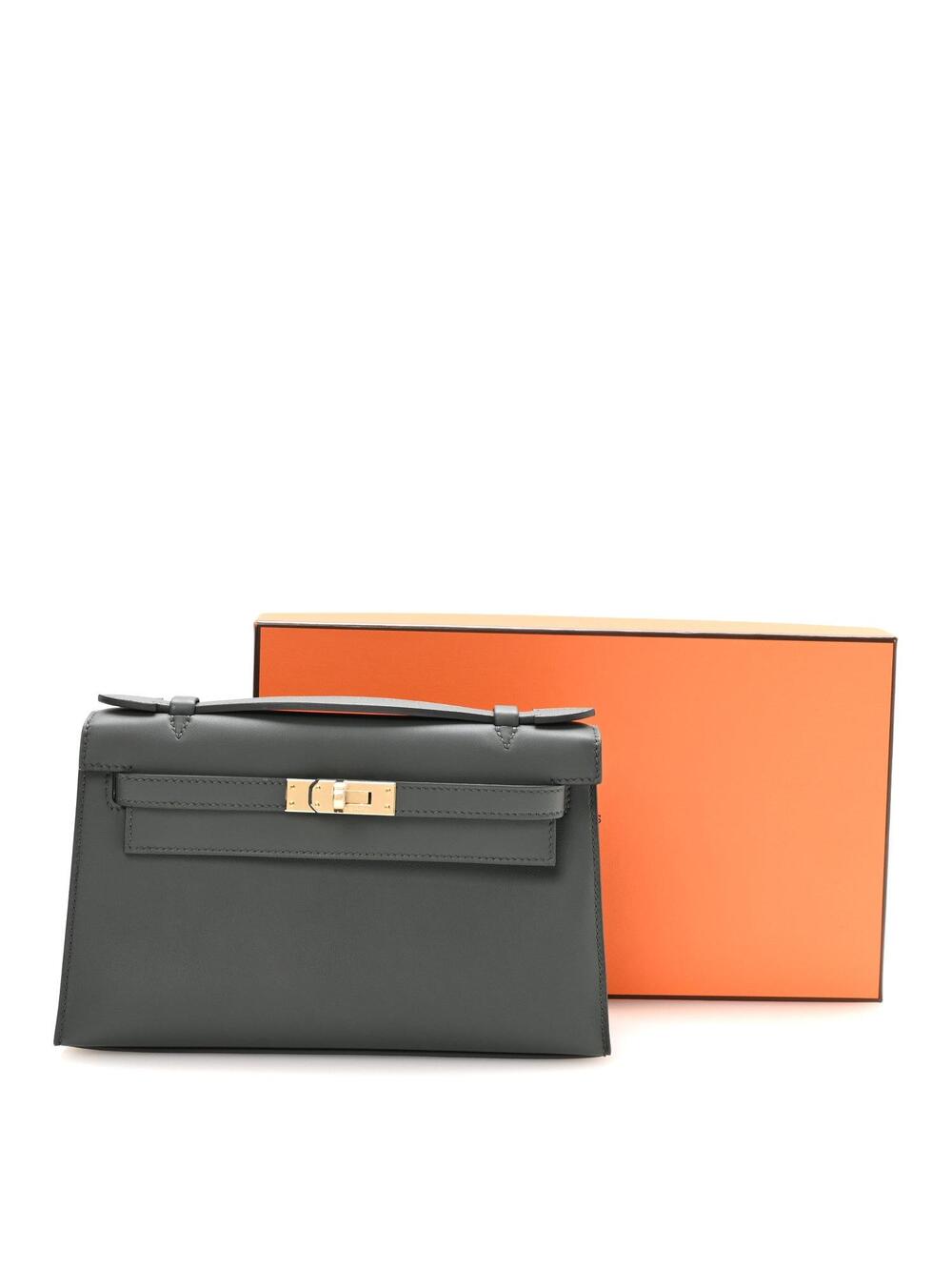 Hermes Swift Kelly Pochette Clutch Vert #337489H24B - Picture 9 of 9
